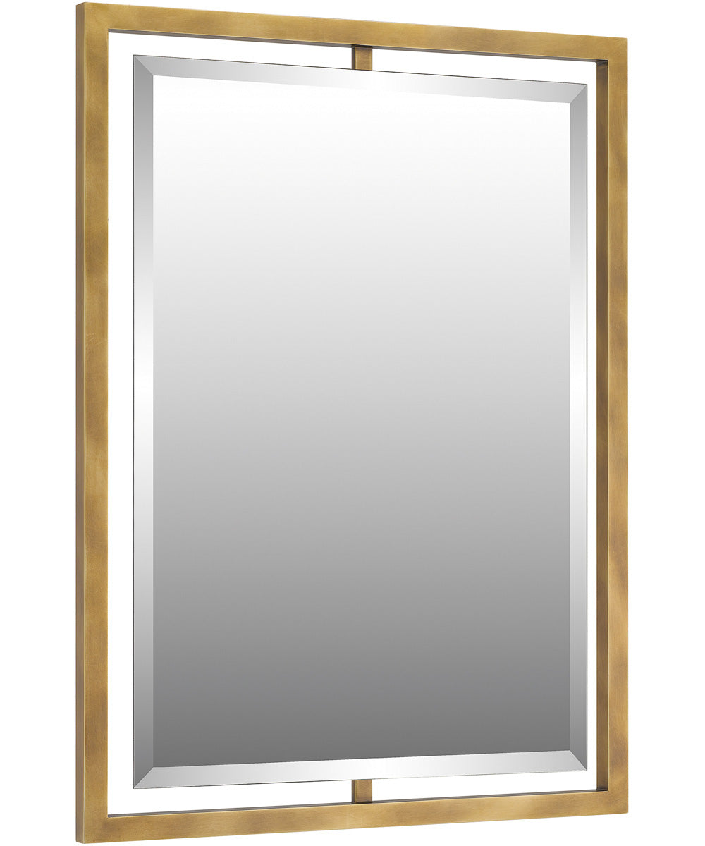 Quoizel Reflections Large Mirror Weathered Brass