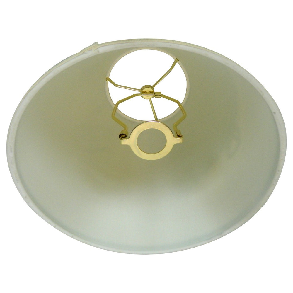 6x12x9 SLIP UNO FITTER Hard Back Empire Lamp Shade Light Oatmeal