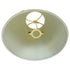 6x12x9 SLIP UNO FITTER Hard Back Empire Lamp Shade Light Oatmeal