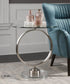 27"H Dixon Brushed Nickel Accent Table