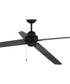52" Maddie Indoor/Outdoor Ceiling Fan Flat Black