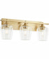 Veno 3-light Bath Vanity Light Aged Brass