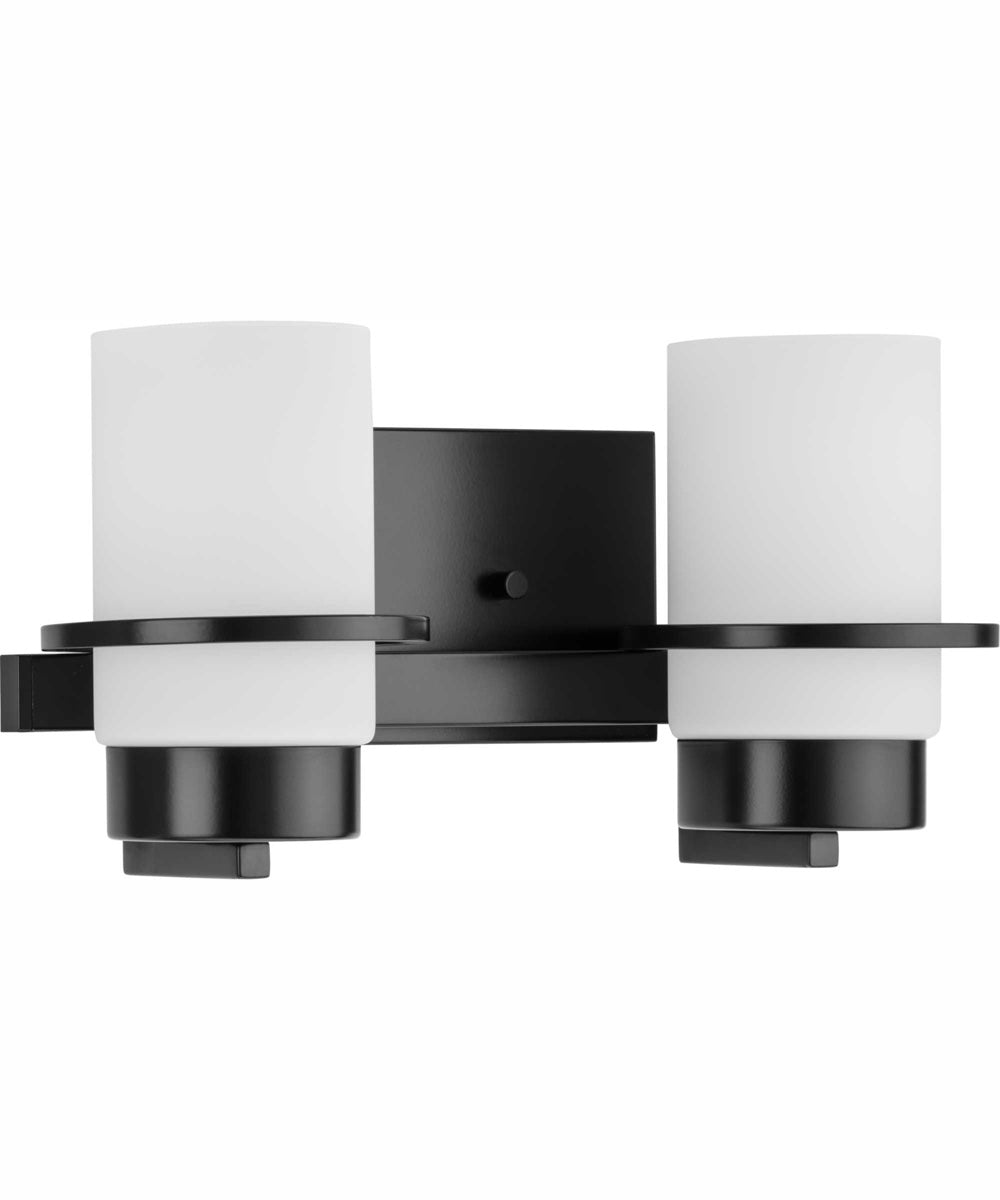 Reiss 2-Light Modern Farmhouse Vanity Light Matte Black