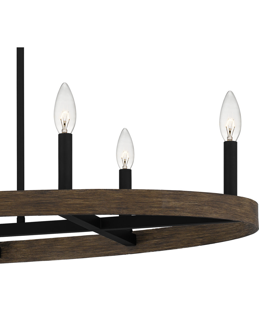 Hendrix Medium 9-light Island Light Matte Black