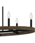 Hendrix Medium 9-light Island Light Matte Black