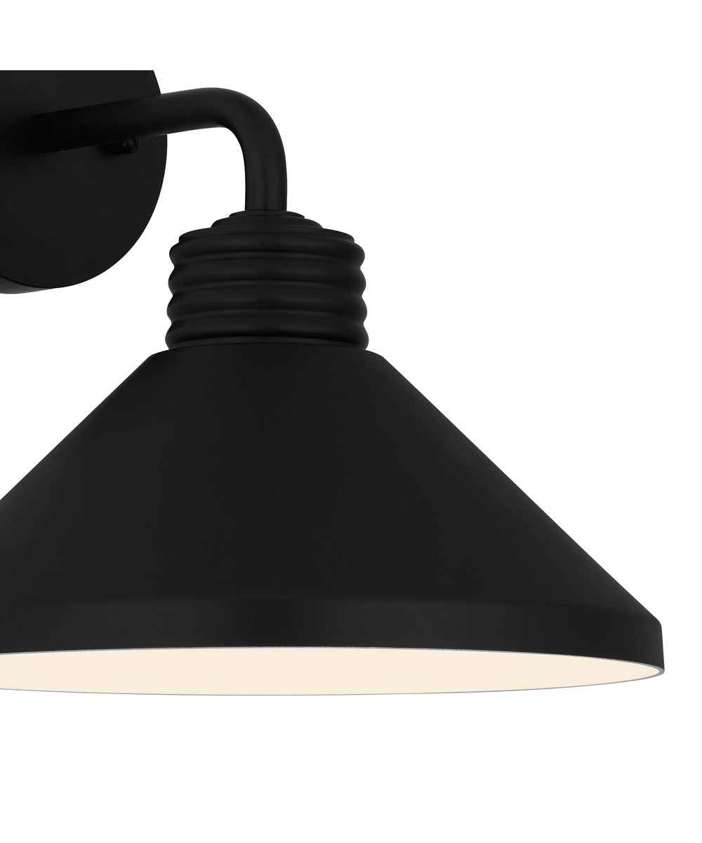 Rencher Medium 1-light Outdoor Wall Light  Coastal Armour Aluminum Matte Black