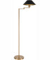 Arcadia 63'' High 1-Light Floor Lamp - Aged Brass
