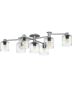Axel 7-Light Extra Large Semi-Flush Mount in Brushed Nickel