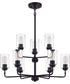 Stowe 9-Light Chandelier Flat Black