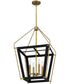 Abbeville 4-light Pendant Earth Black