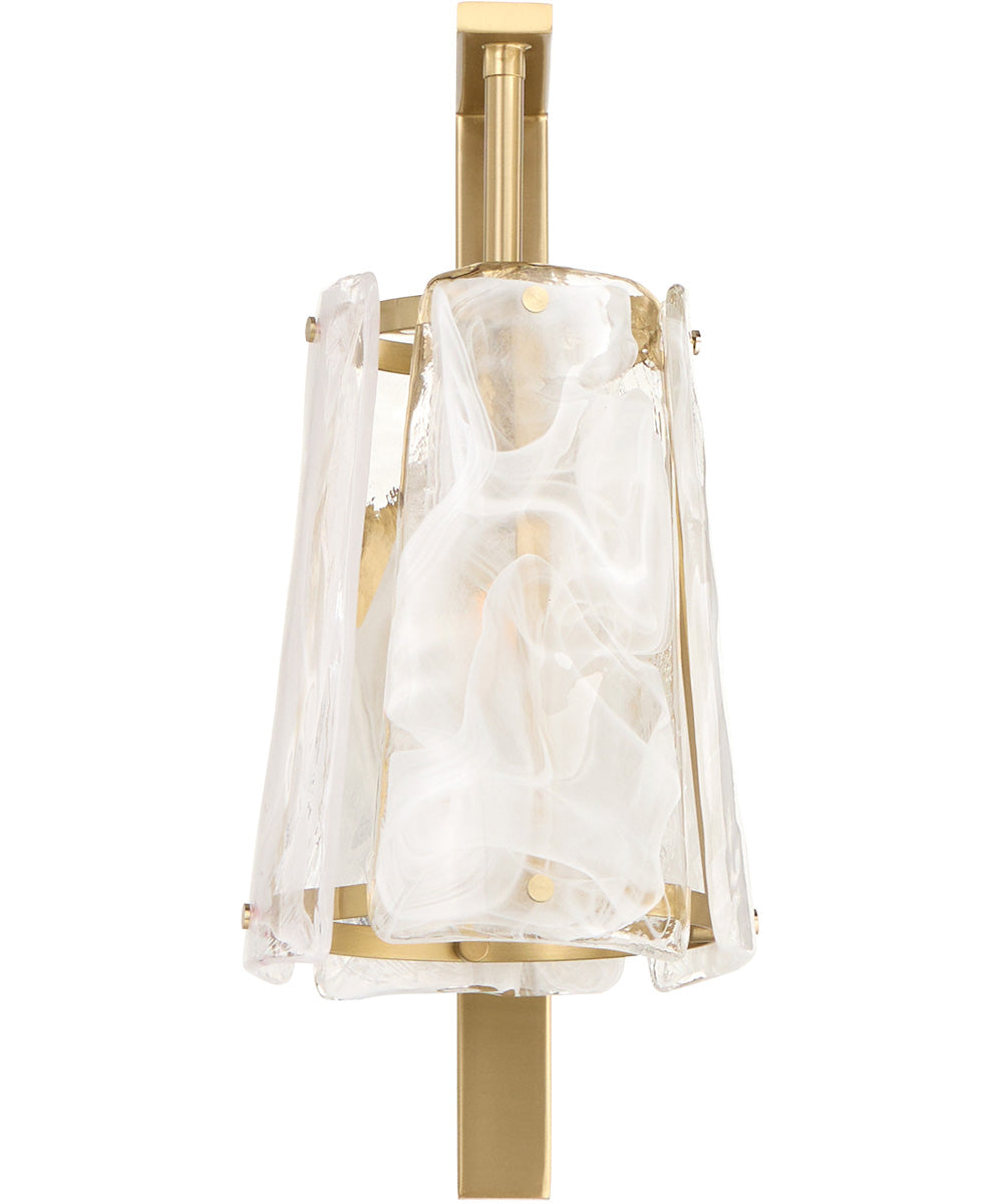 Prestige 1-light Wall Mount Light Fixture Aged Brass