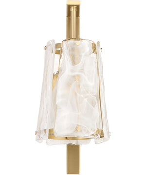 Prestige 1-light Wall Mount Light Fixture Aged Brass