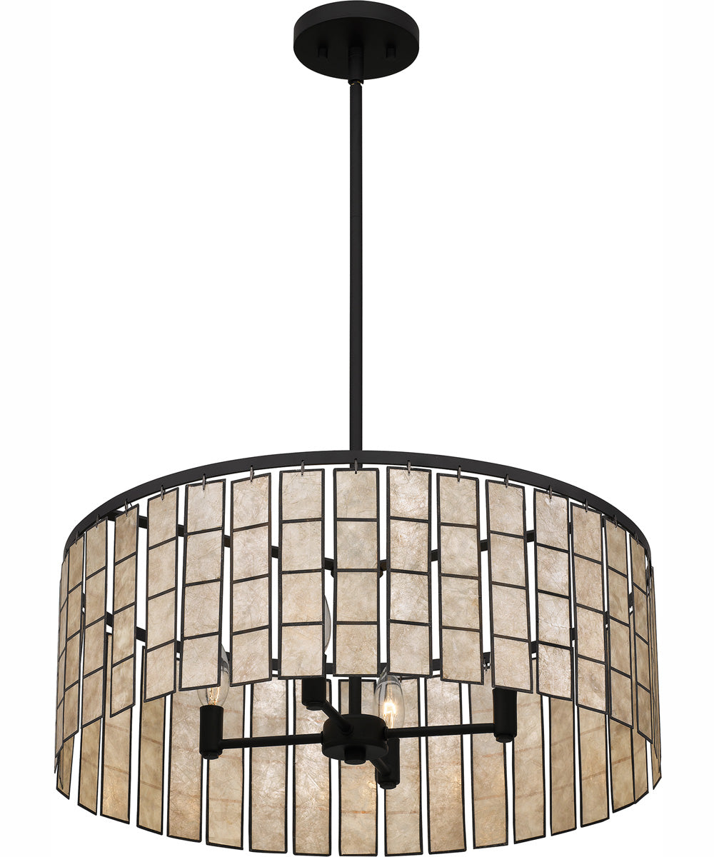 Seigler 4-light Pendant Matte Black