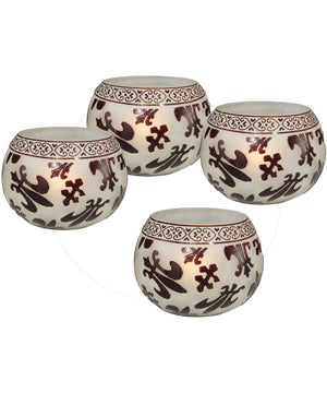 3 Inch H Feori 4-Piece Candle Holder Votive Set (Candles Not Included)