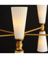 Krevat 10-Light Chandelier Black / Natural Aged Brass