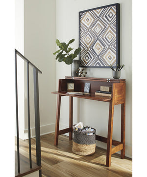 36"H Trumore Console Sofa Table Medium Brown