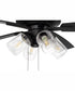 60" Outdoor Super Pro 104 4-Light Indoor/Outdoor Ceiling Fan Flat Black