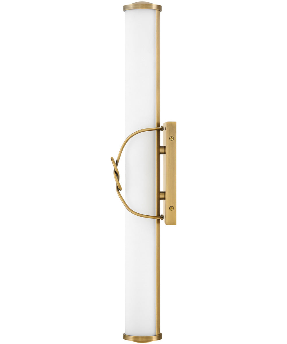 Kitts LED-Light Medium LED Vanity in Lacquered Brass