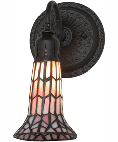 5.5" Wide Stained Glass Pond Lily Wall Sconce