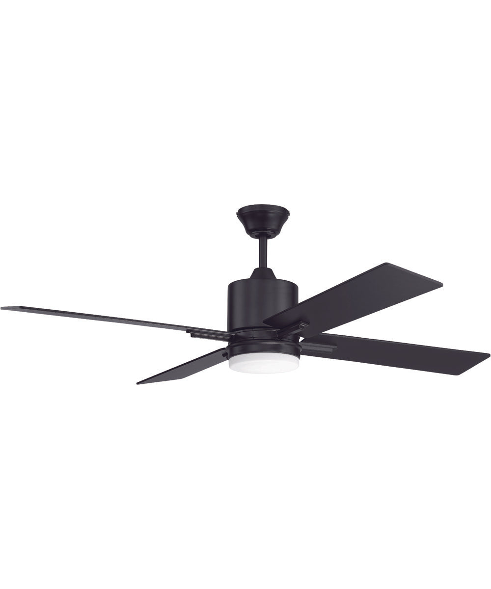 52" Teana 1-Light Ceiling Fan Flat Black