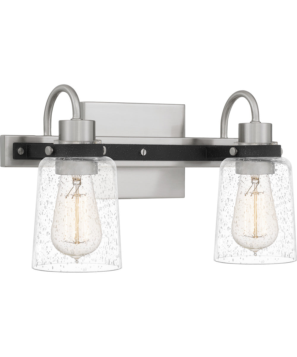 Axel Medium 2-light Bath Light Brushed Nickel