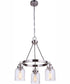 Foxwood 3-Light Chandelier Brushed Polished Nickel