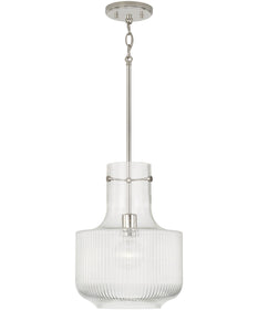 Nyla 1-Light Pendant Polished Nickel