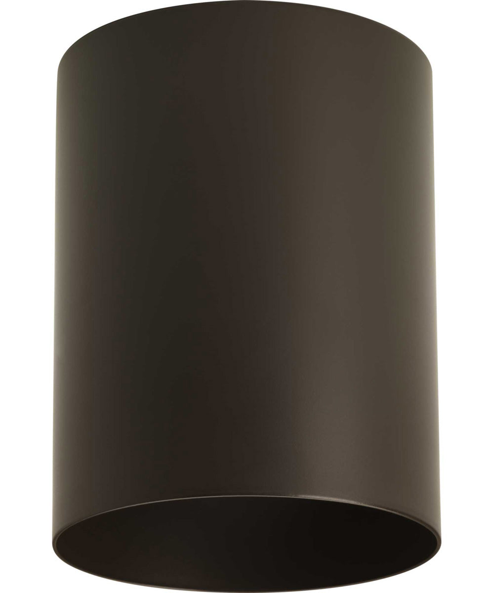 5" Bronze LED Outdoor Flush Mount Cylinder Antique Bronze