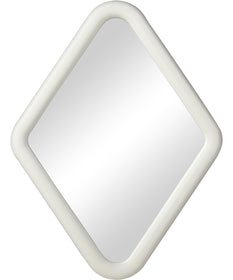 Diamond Wall Mirror - Whitewash
