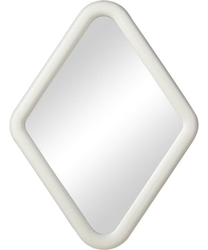 Diamond Wall Mirror - Whitewash