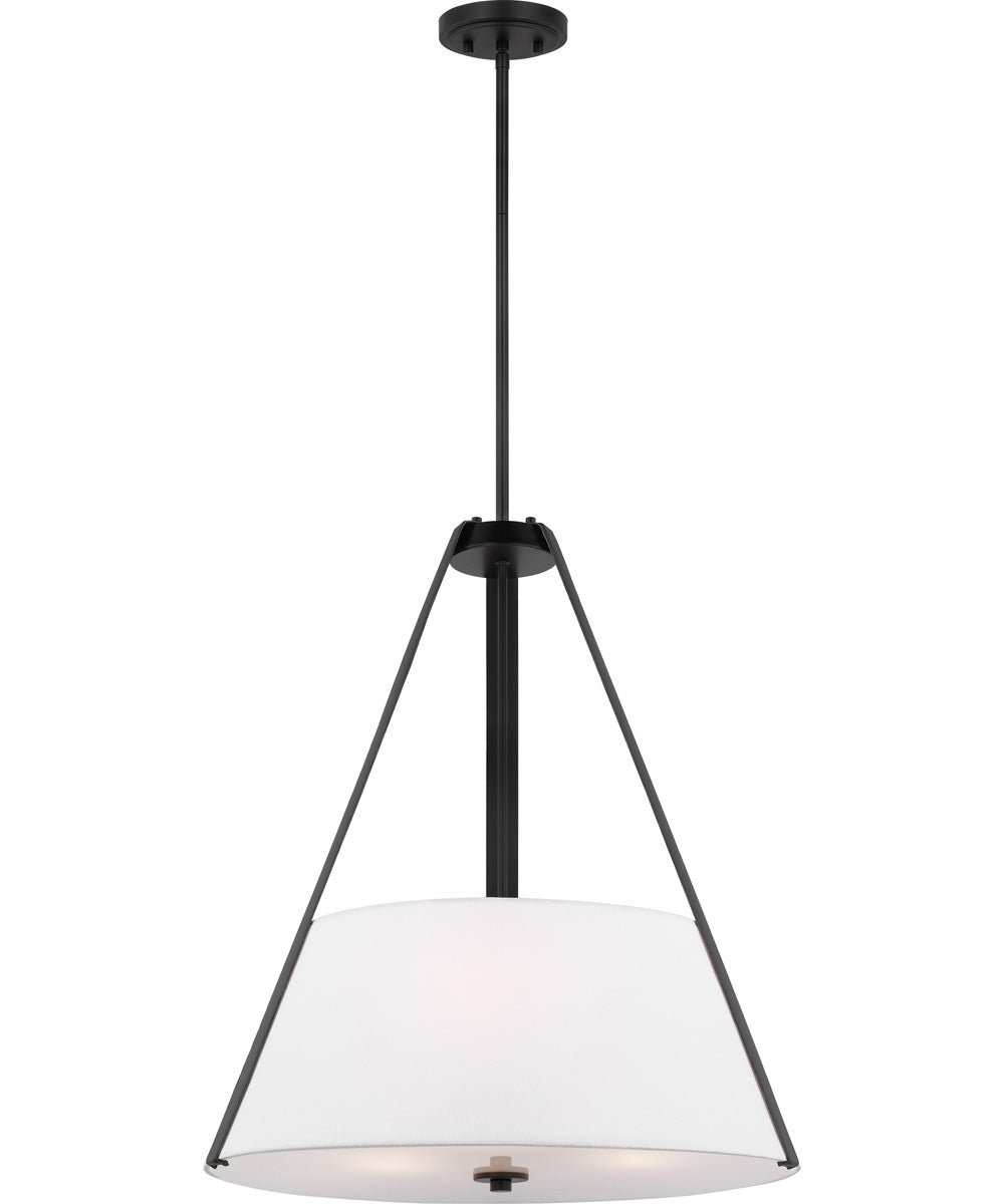 Brewster 3-Light Pendant Black