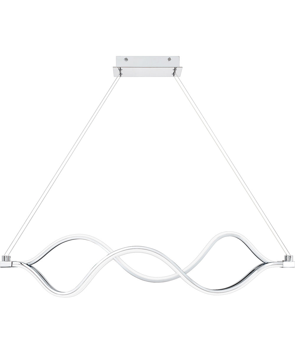 Bleecker  Island Light Polished Chrome