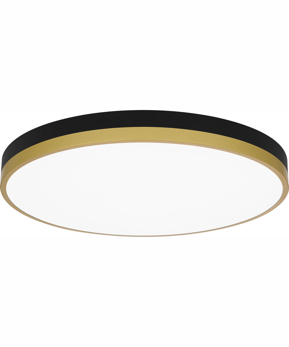 Weldin Large Flush Mount Matte Black Gold