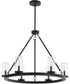 Gentry 6-light Chandelier Matte Black