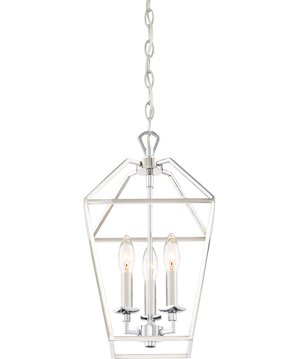 Aviary 3-light Pendant Polished Nickel