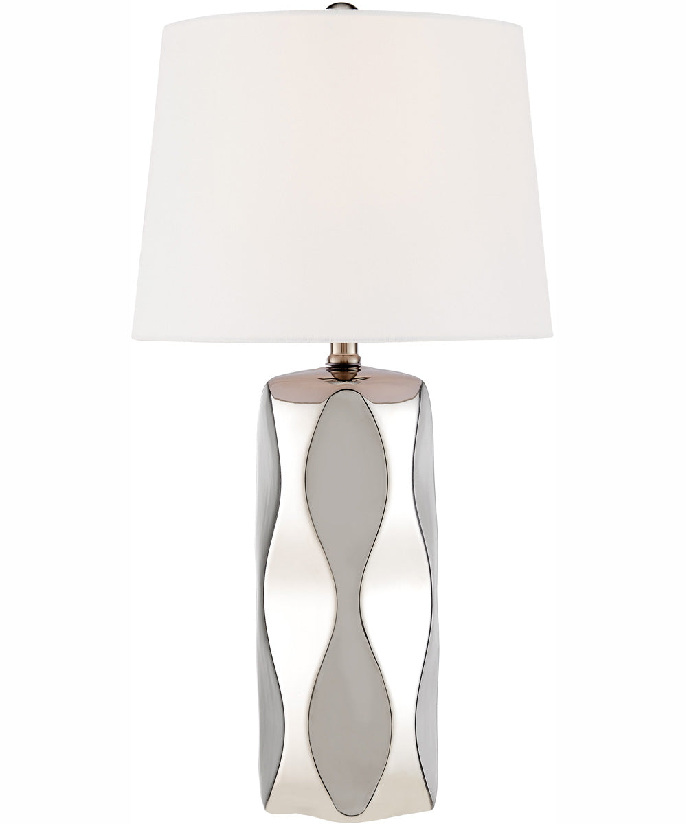 Odelia 2-Light 2 Pack-Table Lamp Chrome Ceramichrome/ White Linen