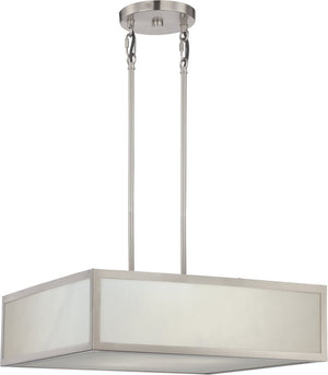 20"W Crate 2-Light LED Pendant Brushed Nickel
