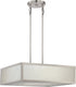 20"W Crate 2-Light LED Pendant Brushed Nickel