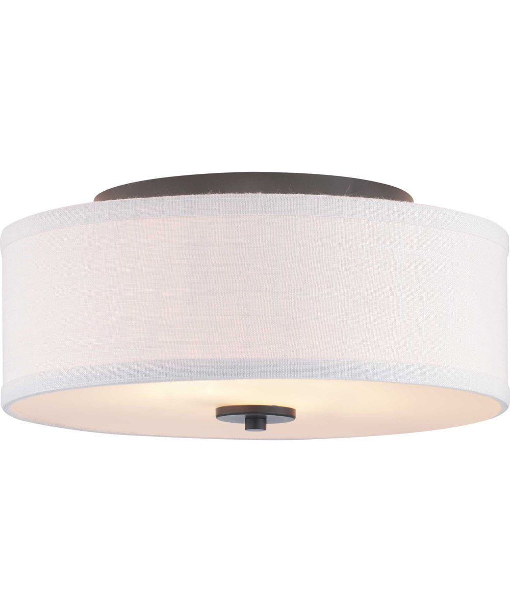 Inspire 13" 2-Light Flush Mount Graphite