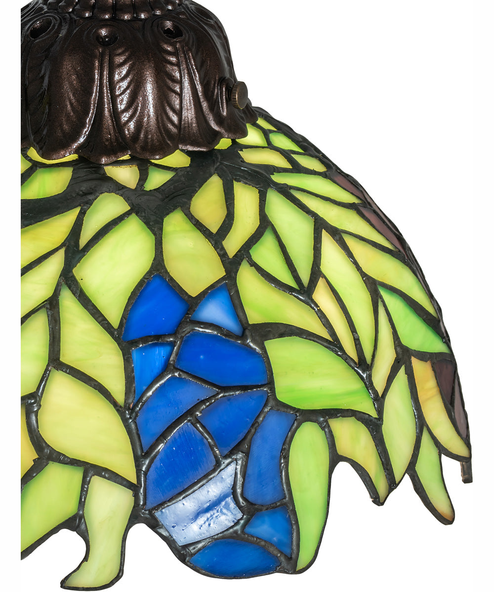 23" High Tiffany Honey Locust 3 Light Table Lamp