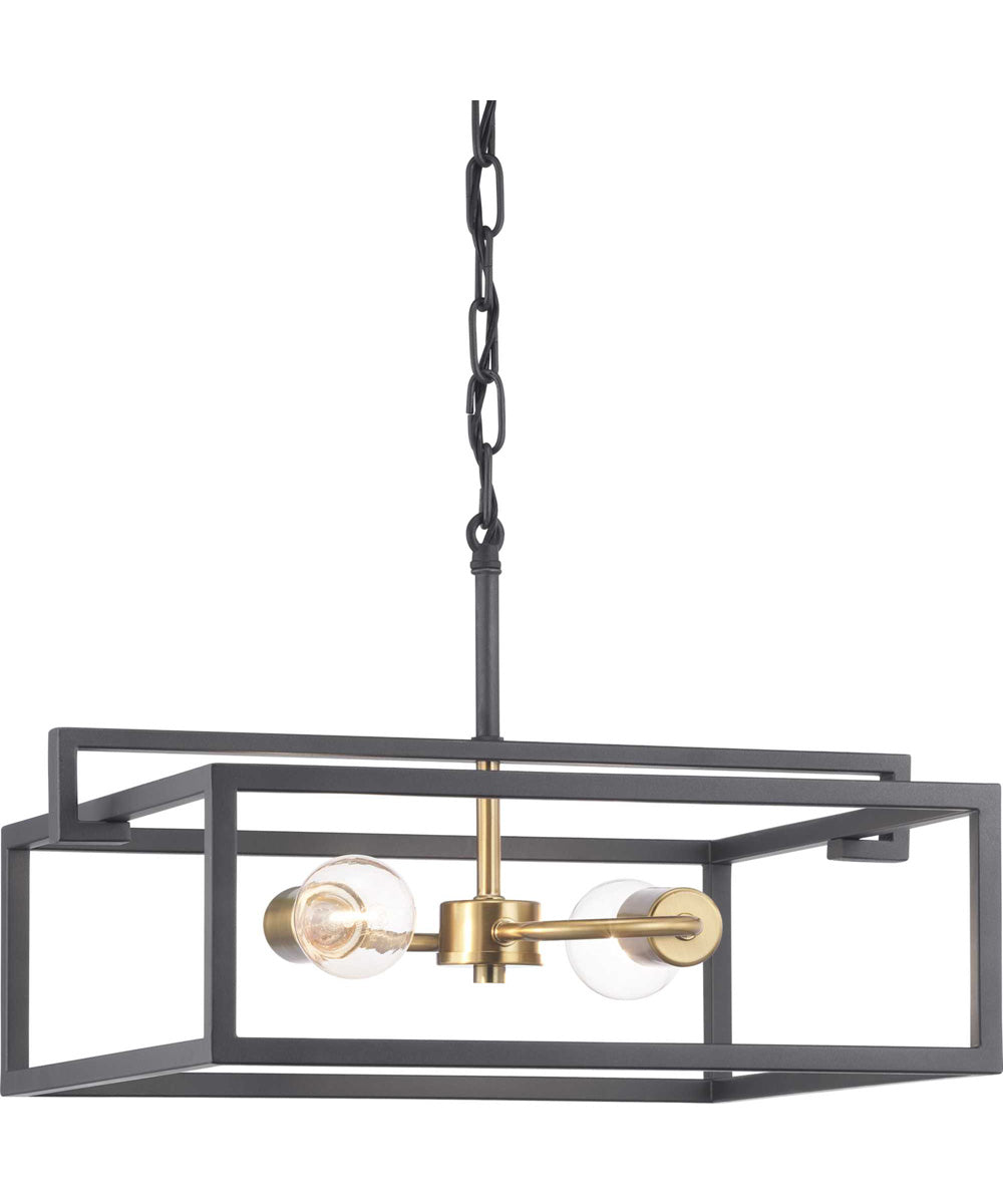 Blakely 2-Light Semi-Flush Convertible Graphite