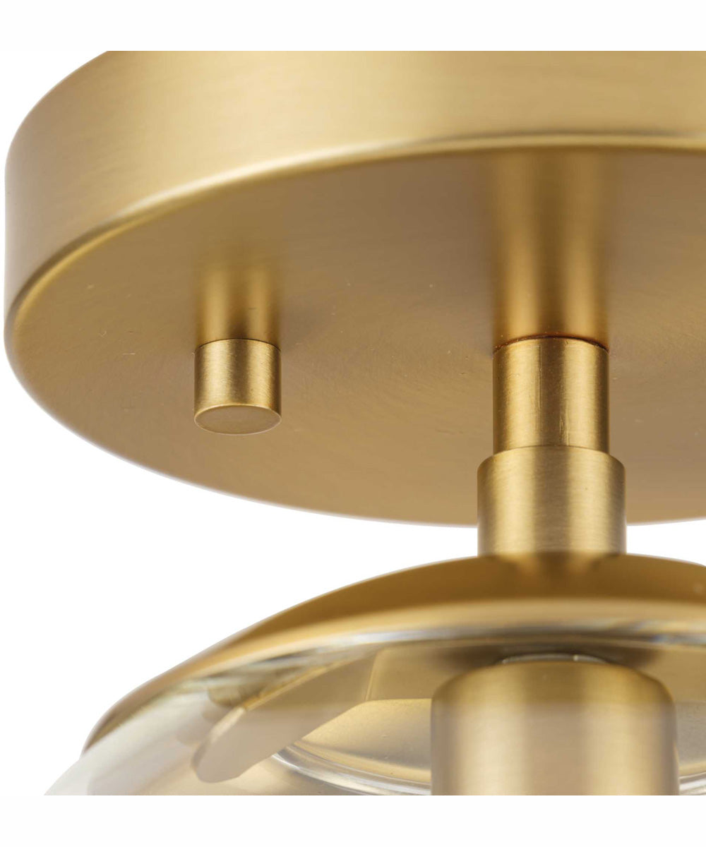 Atwell 1-Light Mid-Century Modern Semi-Flush Mount Brushed Bronze