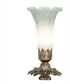 8" High Gray Tiffany Pond Lily Accent Lamp