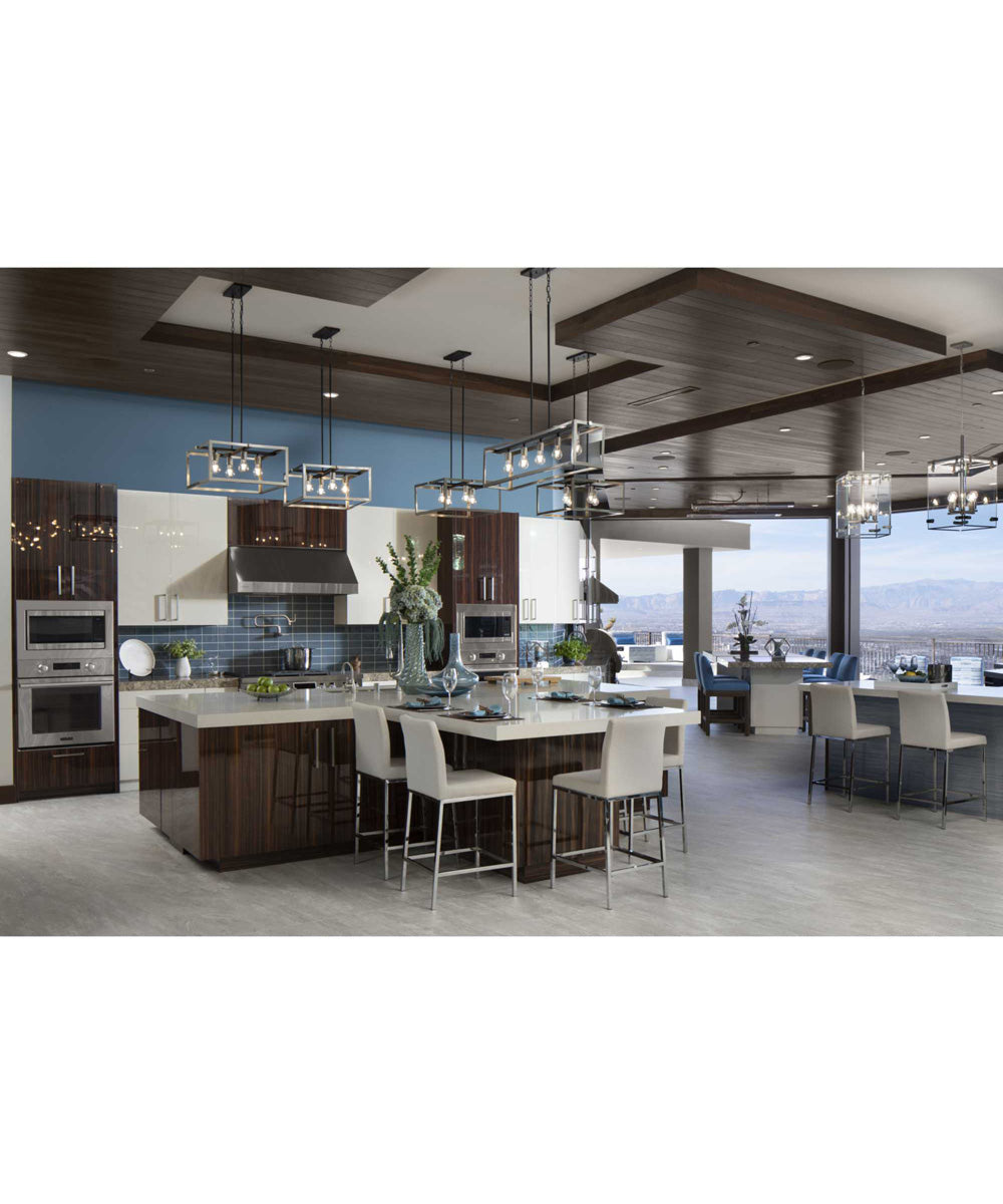 Union Square 5-Light Coastal Chandelier Light Stainless Steel