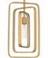 Dupree 1-light Mini Pendant Brushed Weathered Brass