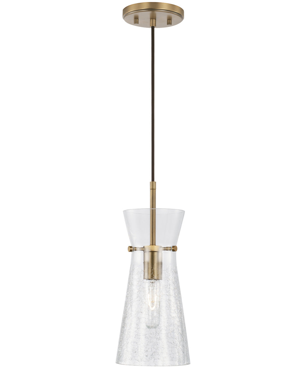 Mila 1-Light Pendant Aged Brass