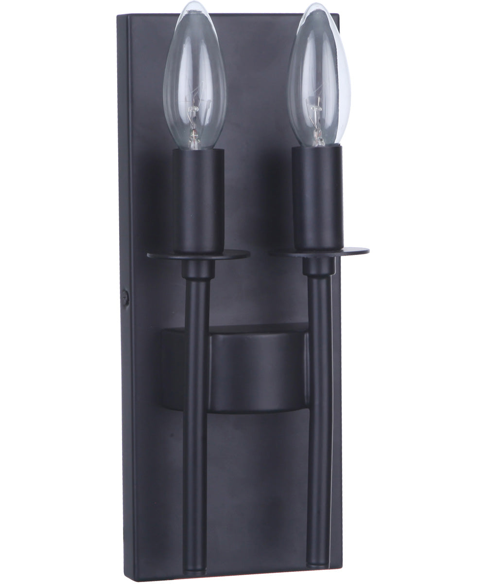 Larrson 2-Light Wall Sconce Flat Black