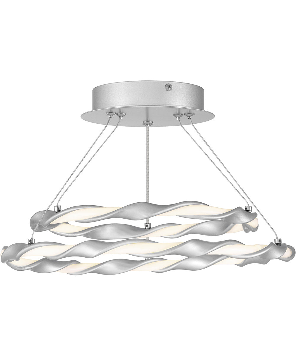 Finale  Semi Flush Mount Dipped Silver