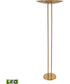 Marston 72'' High 2-Light Floor Lamp - Aged Brass - Includes LED Bulb