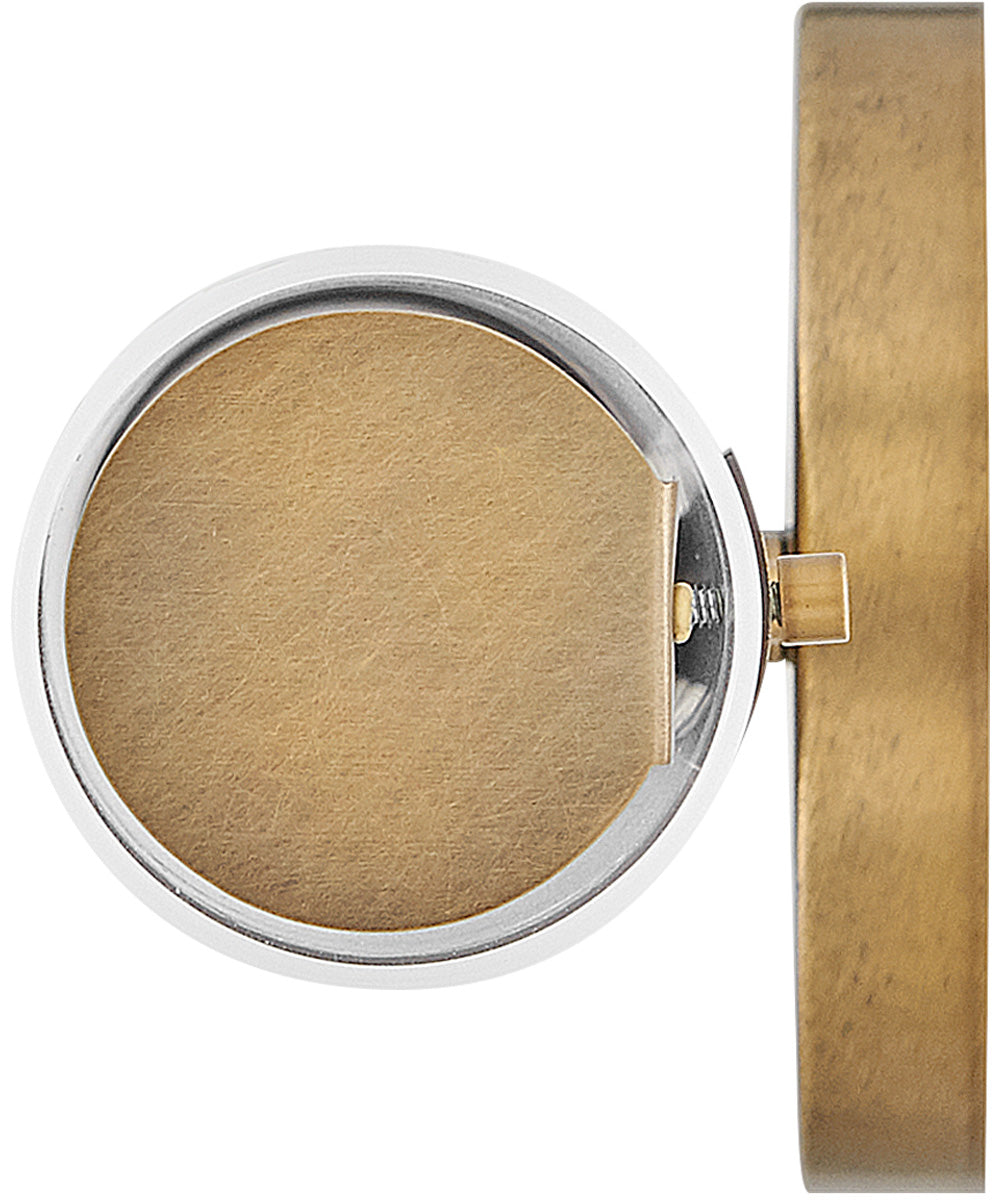 Grace LED-Light Medium LED Vanity in Textured Heritage Brass